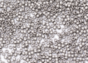 Бисер Япония круглый 15/0 10 г 0566 античное серебро, матовый металлизированный