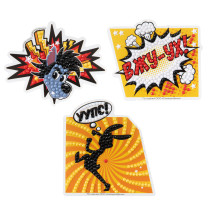 Кристальная ( алмазная) мозаика  " ФРЕЯ" CMF- ALVN- 308 наклейки " Волк и заяц" 8. 5 х 8. 5 см