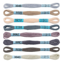 Нитки для вышивания Gamma набор мулине " MOULINE" 100% хлопок 8 x 8 м loft