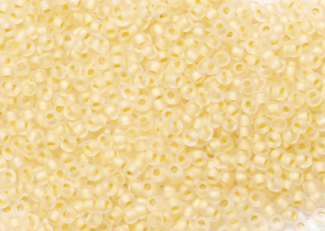 Бисер Чехия круглый 10/0  50г 38381m кристально-прозрачный с с бледным оранжево-желтым прокрасом